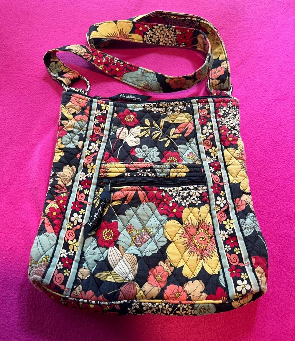 Vera Bradley Happy Snails Quilted Crossbody Hipster Bag